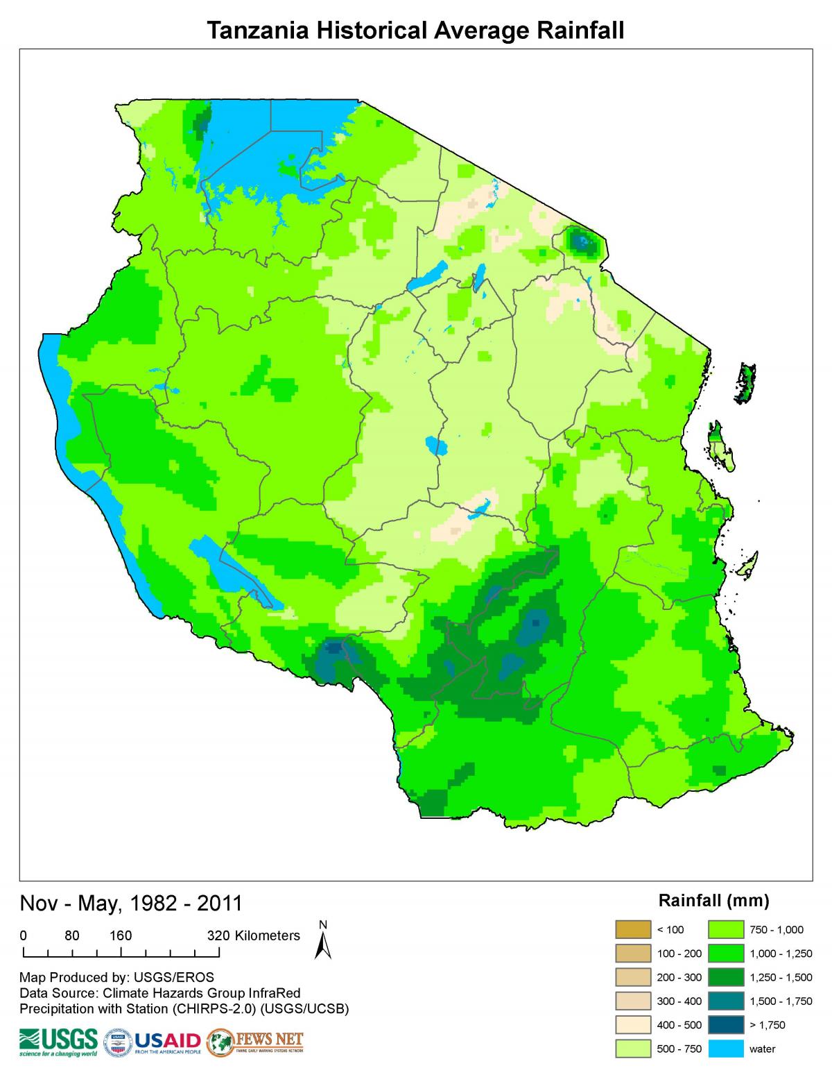 Mapa de tanzània climàtic
