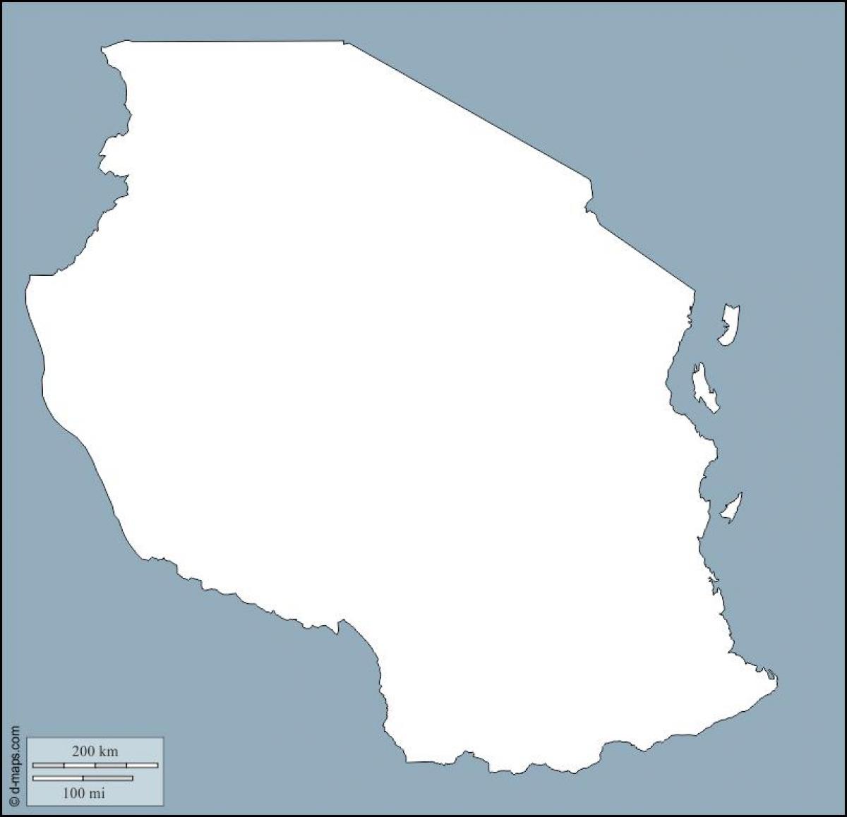 Mapa de tanzània esquema