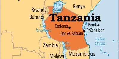 Mapa de dar es salaam, tanzània