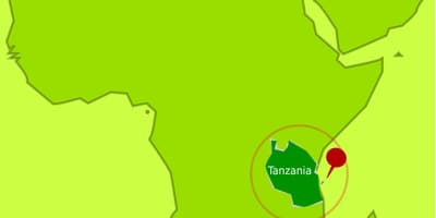 Mapa de la màfia illa tanzània