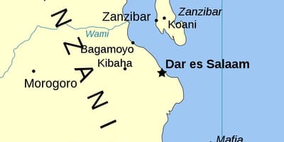 Tanzània illes mapa