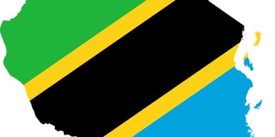 Mapa de tanzània bandera