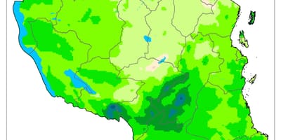 Mapa de tanzània climàtic