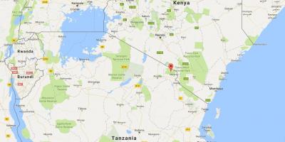 Tanzània ubicació en el mapa del món